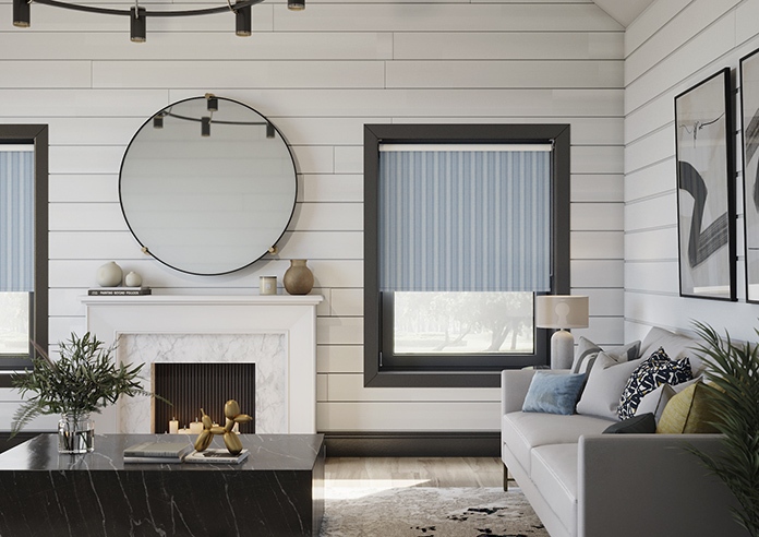 Form Striped, Windswept Blue - Twist&Fit Roller Blind - Image 3